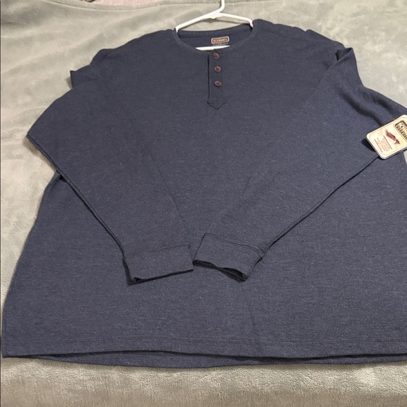 CE Schmidt Workwear Other - Men's Navy Long Sleeve Henley Shirt